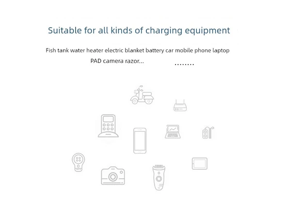 Elektrikli Araç Şarj Zamanlayıcı - 10A Bluetooth Zamanlayıcı Zamanlama/Geri Sayım/Döngü Zamanlama Üç Mod D-6 - 8