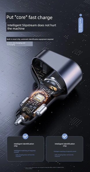 30W Araç Şarj Seti - 1.2m CC Kablolu - Resim 8