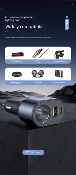 30W Araç Şarj Seti - 1.2m CC Kablolu - Resim 10