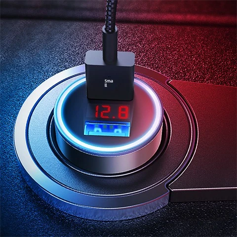 66W Çift USB Süper Hızlı Araç Şarj Cihazı - 4