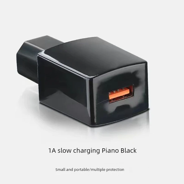 Elektrikli Araç USB Şarj Portu - 48V-100V - 1.0A Tek USB - Siyah