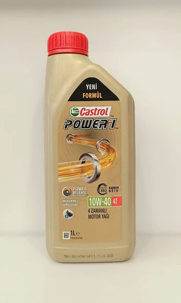 CASTROL POWER 1 10W-40 4T 1 LİTRE ÜRETİM TARİHİ :2023