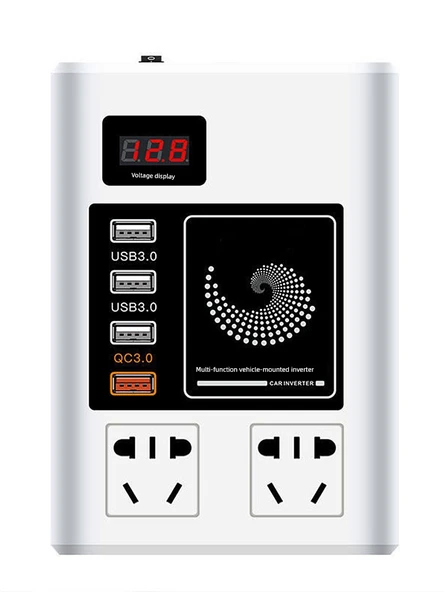 Oto 12V Yüksek Güç Hızlı Şarj Dönüştürücü - Geliştirilmiş Sayısız Ekran Yavaş Şarj - 6