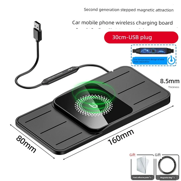 20W Kablosuz Araç Şarj Cihazı - Manyetik USB - 30cm