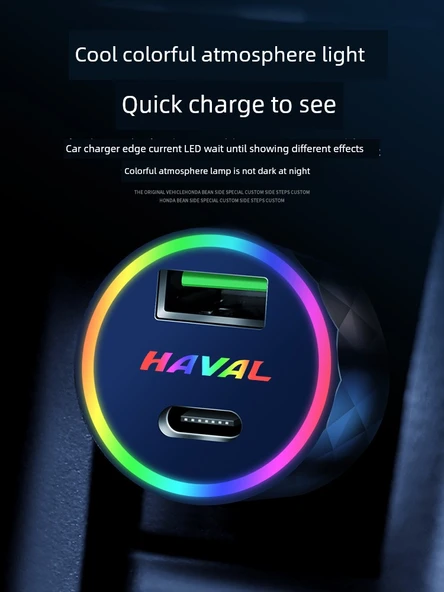 3in1 Kablolu Hızlı Şarj Araç Şarj Cihazı - Siyah - 30W - Resim 5