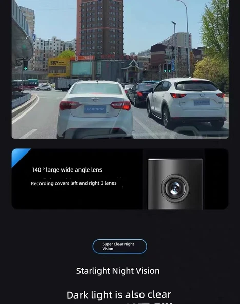 Ultra HD Gece Görüşlü 1080p Araç İçi Kamera - Çakmak Güç, 64GB Kart - 9