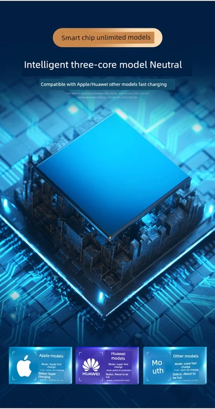 3in1 Kablolu Hızlı Şarj Araç Şarj Cihazı - Siyah - 30W - Resim 8