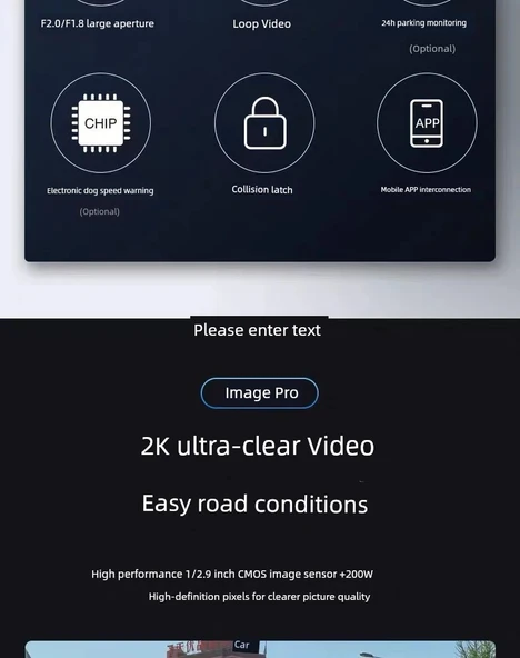 Ultra HD Gece Görüşlü 1080p Araç İçi Kamera - USB Güç, 64GB Kart - 8