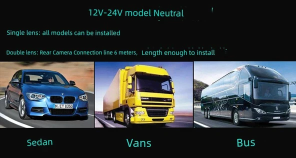 12V Kablosuz Tek Kameralı Araç İçi DVR - Kartsız - 9
