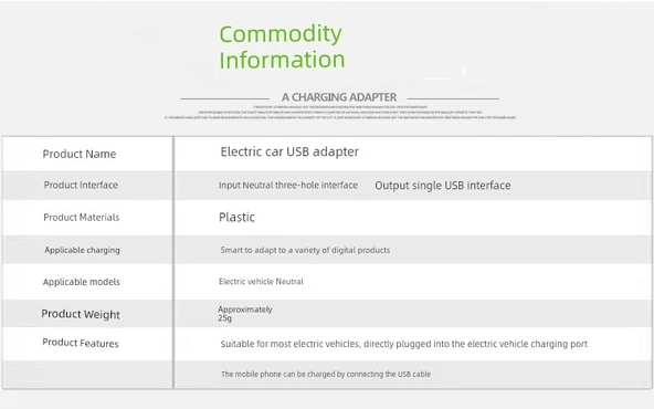 Elektrikli Araç USB Şarj Aleti 2A Çift USB Siyah + Üçlü Data Kablosu - 11