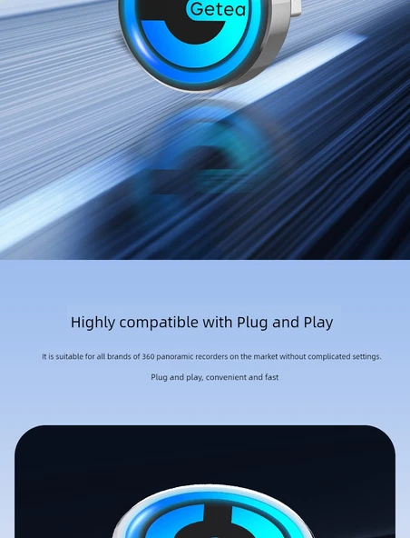 360° Panoramik Araç İçi Kamera USB 3.1 Flash Bellek - 64GB - 9