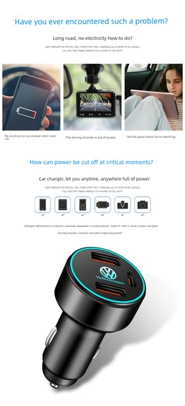 Lavida Araç Şarj Cihazı [Çift USB 36W] Siyah - 7