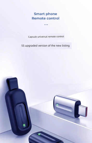 Sesli Akıllı Telefon Verici Adaptörü - Gri Apple Uyumlu, Kayıp Önleyici ve Anahtarlık - 7