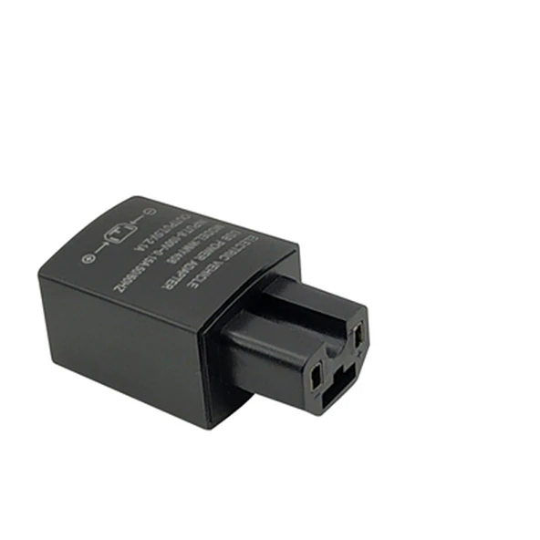 Elektrikli Motosiklet USB Şarj Cihazı 1A Siyah