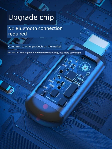 Sesli Akıllı Telefon Verici Adaptörü - Gri Apple Uyumlu, Kayıp Önleyici ve Anahtarlık - 4
