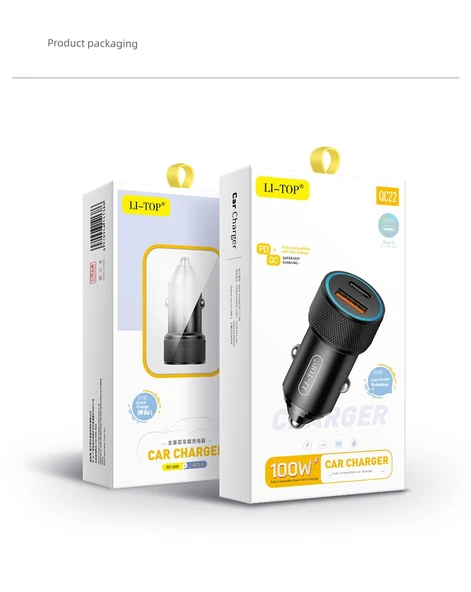 Çift Portlu QC2.0 PD12W Araç Şarj Cihazı - Siyah - 10