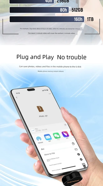 64GB USB Mini Type-C Araç İçi Sürüş Kayıt Cihazı - 10