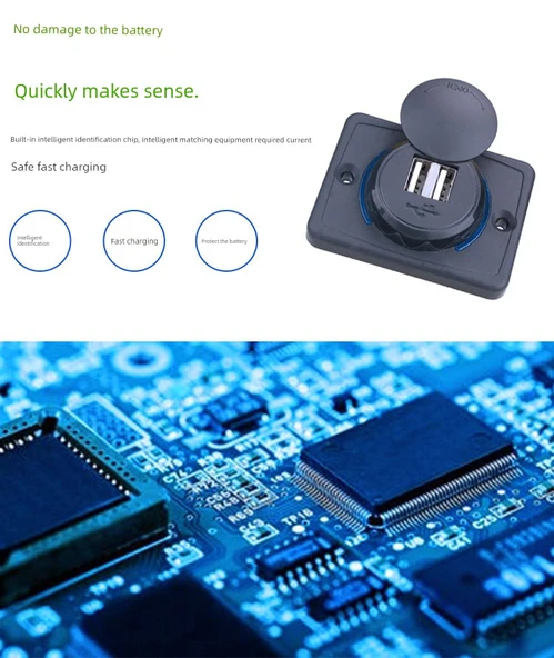 Standart Araç USB Şarj Aleti 12V-24V 3.1A Kırmızı - Resim 11