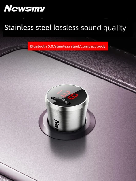 Bluetooth 5.1 FM Transmitter MP3 Çalar - Telefon Tutuculu - 2