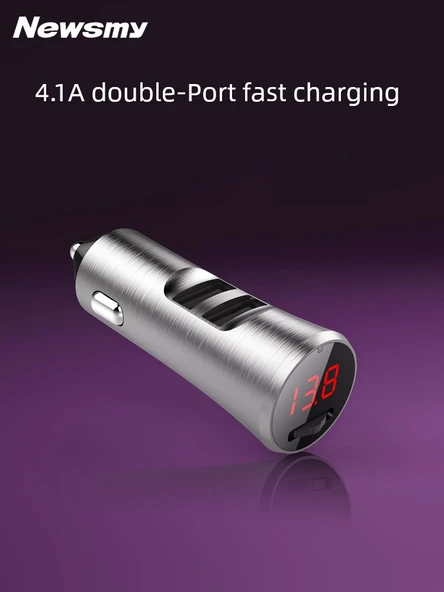 Bluetooth 5.1 FM Transmitter MP3 Çalar - Telefon Tutuculu - 4