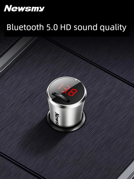 Bluetooth 5.1 FM Transmitter MP3 Çalar - 32GB U Diskli - 3