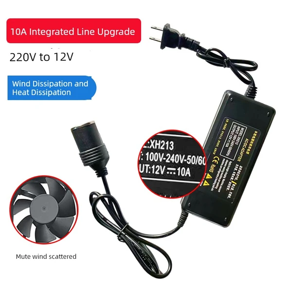 220V - 12V Araç Güç Çevirici - 10A Max 180W