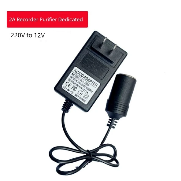 220V - 12V Araç Güç Çevirici - Araç İçi Kamera/Hava Temizleyici Özel