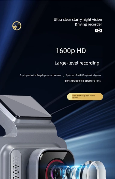 360° Araç İçi Kamera - 64GB Kart, Tek Lens, Süper Net Standart Sürüm - 11