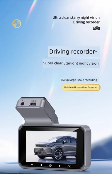 360° Araç İçi Kamera - 64GB Kart, Tek Lens, Süper Net Mobil Bağlantı - 6