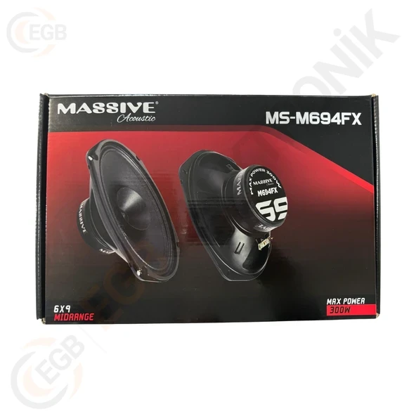 MASSİVE MS-M694FX 300W 6X9 OVAL MİDRANGE - 4