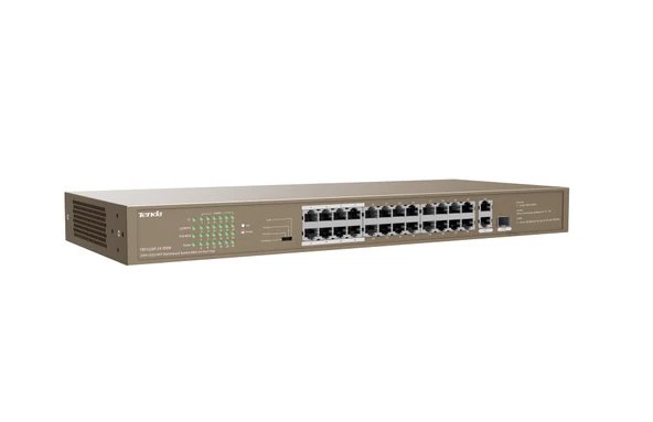 TENDA TEF1126P-24-250W 24PORT 10/100 YÖNETİLEMEZ POE SWITCH - Resim 3