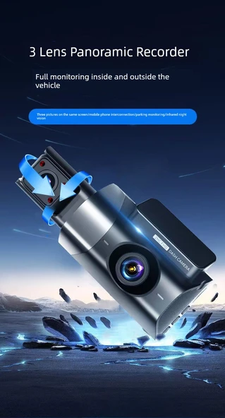 4K Araç Kamerası - Çift Lens - Kartsız - 11