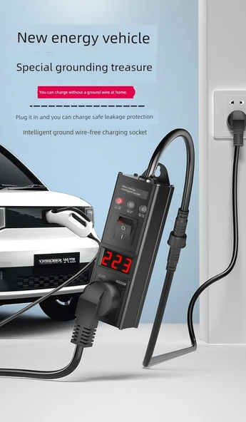 3.5kW EV Şarj Cihazı - Alüminyum Alaşımlı - Akıllı Ekran - 5 Metre - 6