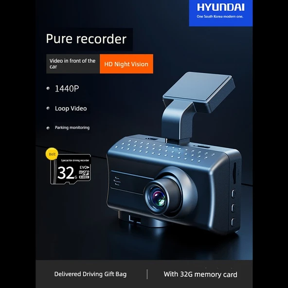 Araç İçi Kamerası - Ön Kayıt, 32GB Kart