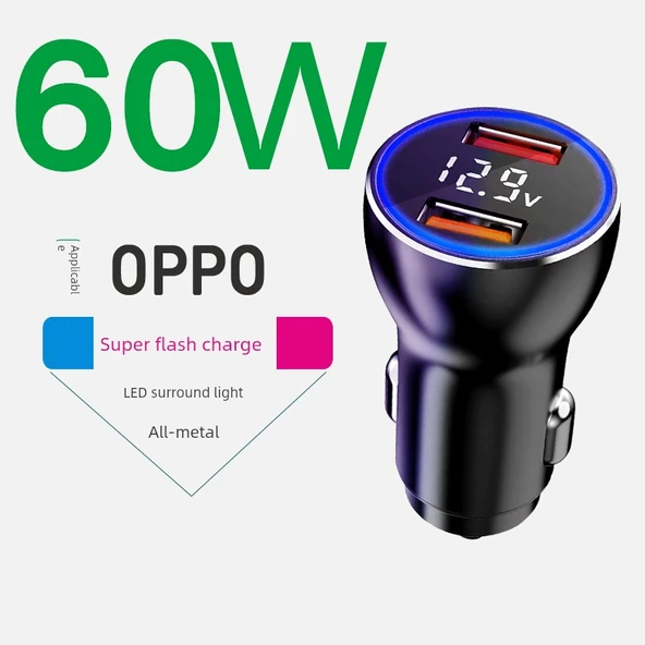 Hızlı Şarj Araç Şarjı - 60W Süper Hızlı Şarj (Reno7/pro)
