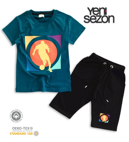 Triliya Pamuklu Unisex Çocuk Kapri Takımı (Cepli & Kordonlu, 3-12 Yaş) TRL-35 - 6