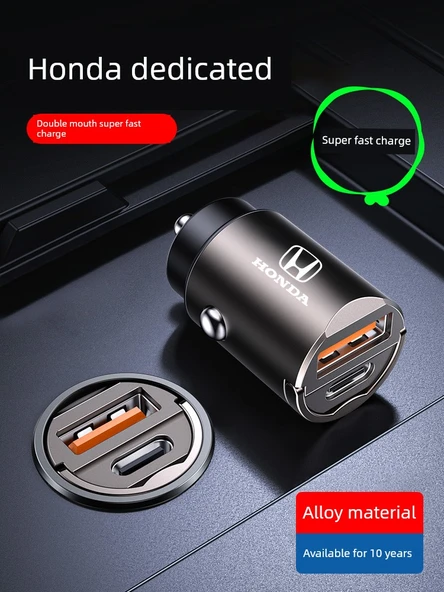 Gizli Araç Şarj Cihazı + USB Üçü Bir Arada Hızlı Şarj Kablosu - 2