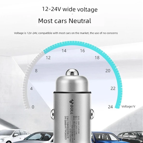 Çift USB Portlu Araç Şarjı - 12W - Beyaz (Plastik Kasa) - 4