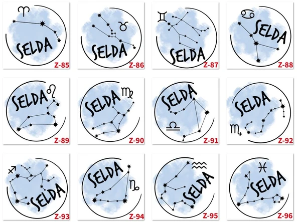Kişiye Özel Burç Temalı Siyah Kupa, Burçlara Özel Tasarımlar Z2 Serisi - Resim 5