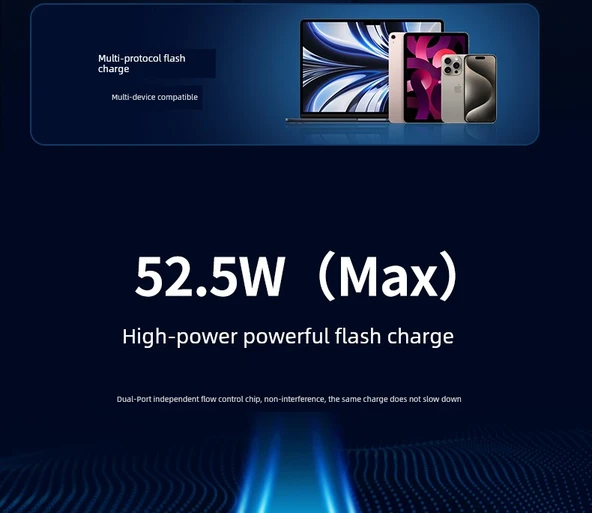 Çift Port USB+C 42W Hızlı Araç Şarj Cihazı - 9