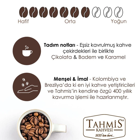 Tahmis Filtre Blend Çekirdek Kahve 800 Gr - 2