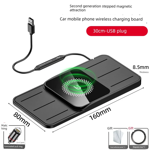 Gizli Halkalı MagSafe Araç Şarjı - 30cm USB 20W Manyetik