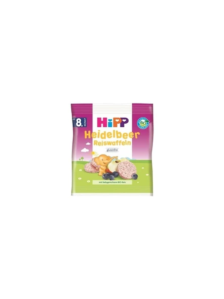 Hipp Organik Pirinçli Yabanmersinli Bebek Gofreti 30 Gr.