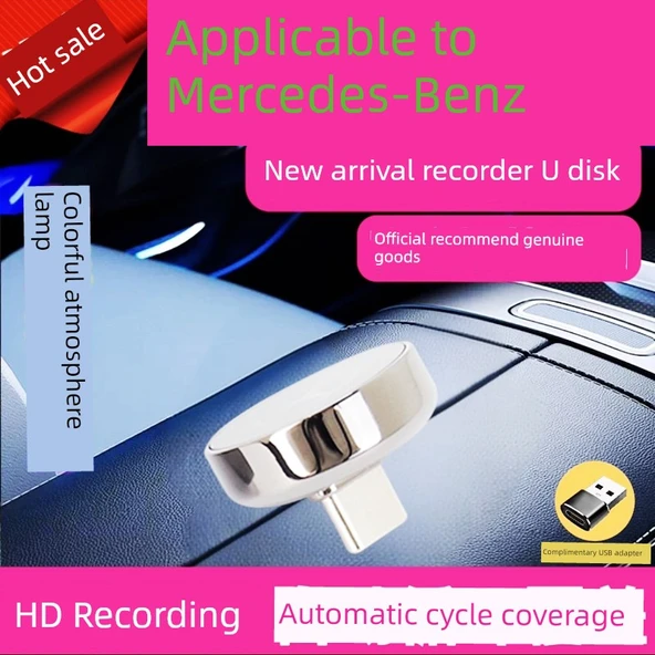 32GB USB Flash Sürücü - Çinko Alaşım - Kare - Renkli Işık - 5