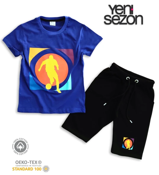 Triliya Pamuklu Unisex Çocuk Kapri Takımı (Cepli & Kordonlu, 3-12 Yaş) TRL-35 - 5