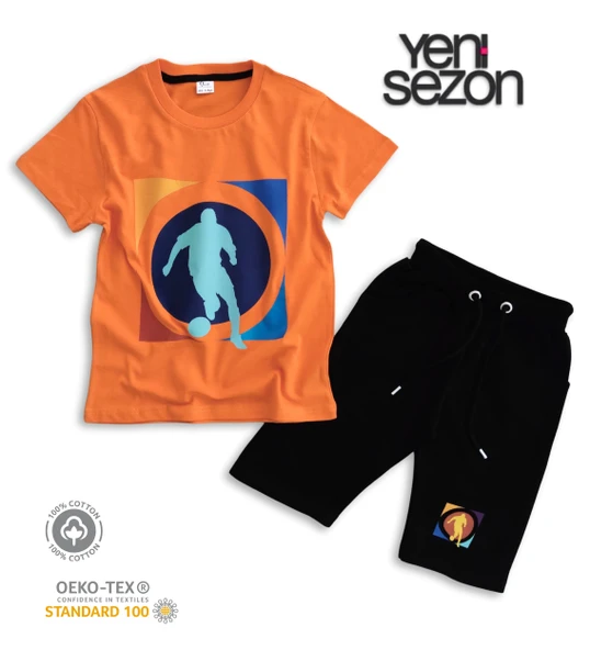 Triliya Pamuklu Unisex Çocuk Kapri Takımı (Cepli & Kordonlu, 3-12 Yaş) TRL-35 - 2