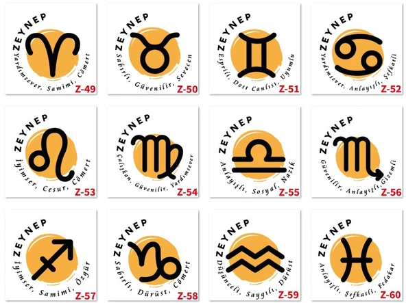 Kişiye Özel Burç Tasarımlı 100 Dilde Seni Seviyorum Puzzle Konservesi Z2 Serisi - 2