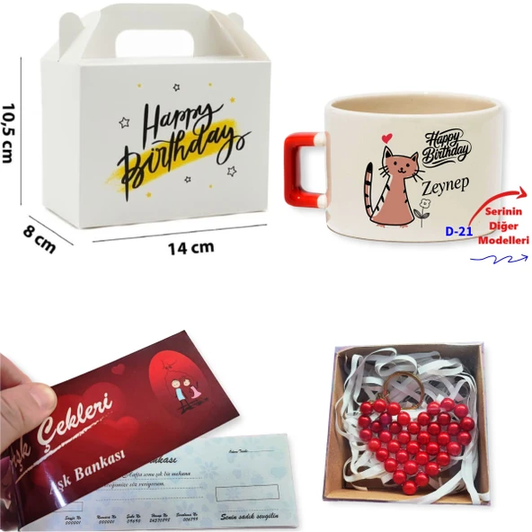 Doğum Günü Tasarımlı Hediye Kutuları, Hediye Setleri, Hediye Kutusu D Serisi (50 Model) ürün görseli
