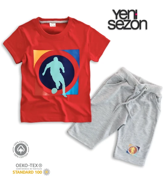 Triliya Pamuklu Unisex Çocuk Kapri Takımı (Cepli & Kordonlu, 3-12 Yaş) TRL-35 - 3