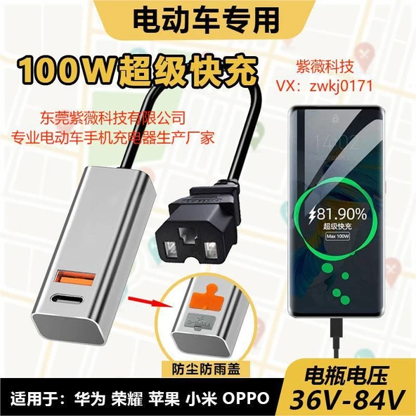 Elektrikli Araç USB Şarj Aleti - Ürün Başlığı + Yeşil Kaynak